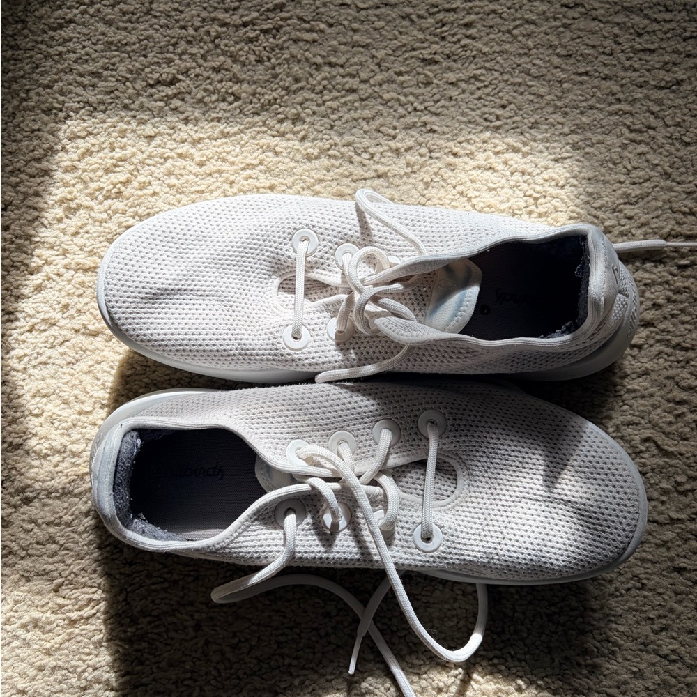 All birds, Men’s, Tree Runners White Shoes, size 12